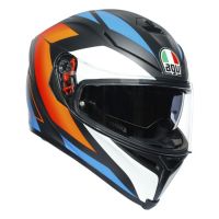 AGV K5 S MPLK Core (matná) helma černá/modrá/oranžová vel.XS